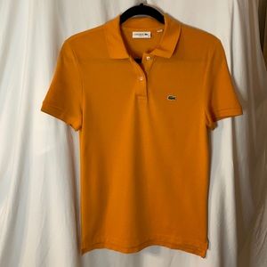 Lacoste polo, size 38 (fits like Medium), orange, worn once